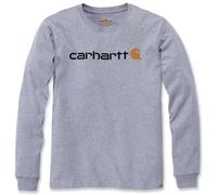 Carhartt EMEA Workwear Signature Graphic Core Logo Longsleeve, Gris claro, Talla L