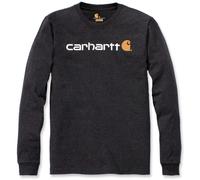 Carhartt EMEA Workwear Signature Graphic Core Logo Longsleeve, gris oscuro, Talla XL