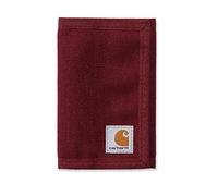 Carhartt Extreme-Cartera Plegable en Tres Partes, Tri-Fold para Hombre, Rojo Vino, Talla única