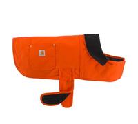Carhartt Firm Duck - Abrigo Aislado para Perros, Chaqueta Duradera Resistente a la Intemperie para Condiciones frías y ventosas, sin PFAS (Naranja Cazador), Talla L
