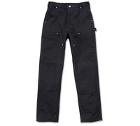 Carhartt Firm Duck Double-Front Work Dungaree Pantalones, negro, Talla 31