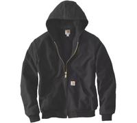 Carhartt Firm Duck Insulated Flannel-Lined Active Chaqueta Textil, negro, Talla S