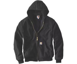 Carhartt Firm Duck Insulated Flannel-Lined Active Chaqueta Textil, negro, Talla XL