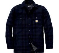 Carhartt Relaxed Fit Flannel Sherpa-Lined Shirt Chaqueta Textil, negro-marrón, tamaño S para Hombres