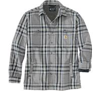 Carhartt Flannel Sherpa Lined Camisa, gris, Talla M