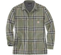 Carhartt Flannel Sherpa Lined Camisa, verde, Talla XXL