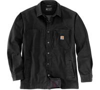 Carhartt Fleece Lined Snap Front Camisa, negro, Talla XL