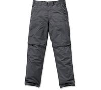 Carhartt Force Extremes Rugged Zip Off Pantalones, gris oscuro, Talla 40