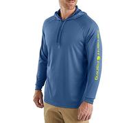Carhartt Force Fishing Graphic Long-Sleeve Hooded T-Shirt Sudadera con capucha para Hombre