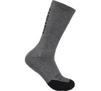 Carhartt Force Midweight Logo Crew Calcetines (3 pares), gris, Talla L