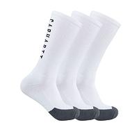 Carhartt Force-Calcetines de Peso Medio con Logotipo (3 Unidades), Blanco, L (Pack de 3) para Hombre