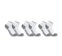 Carhartt Force Midweight Quarter Sock 3 Pack Calcetines, Blanco, L (Pack de 3) para Hombre