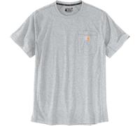 Carhartt Force Relaxed Fit Midweight Pocket Camiseta, gris, tamaño L para Hombres
