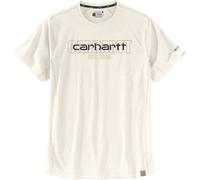 Carhartt Force Relaxed Fit Midweight Short-Sleeve Logo Graphic Camiseta, Nata, Talla S