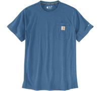 Carhartt Force Relaxed Fit Midweight Short Sleeve Pocket Camiseta, Azul/Azul, Talla L
