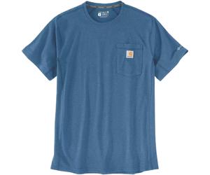 Carhartt Force Relaxed Fit Midweight Short Sleeve Pocket Camiseta, Azul/Azul, Talla S