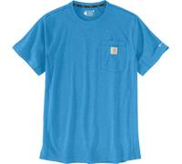 Carhartt Force Relaxed Fit Midweight Short Sleeve Pocket Camiseta, Azul, Talla XL