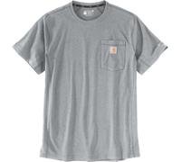 Carhartt Force Relaxed Fit Midweight Short Sleeve Pocket Camiseta, Gris claro, Talla XL