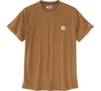 Carhartt Force Relaxed Fit Midweight Short Sleeve Pocket Camiseta, marrón, Talla S