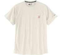 Carhartt Force Relaxed Fit Midweight Short Sleeve Pocket Camiseta, Nata, Talla L