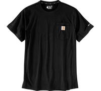 Carhartt Force Relaxed Fit Midweight Short Sleeve Pocket Camiseta, negro, tamaño S para Hombres