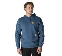 Carhartt Force - Sudadera ligera con logotipo gráfico de ajuste relajado para hombre, Dark Horizon Blue, Large