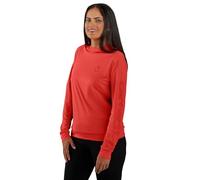 Carhartt Force Sun Defender - Camiseta ligera de manga larga con capucha para mujer, Tomate asado, XS
