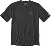 Carhartt Force Sun Defender™ Short-Sleeve Logo Graphic Camiseta funcional, negro, Talla S