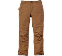 Carhartt Pantalones de trabajo utilitarios Steel Rugged Flex, de corte holgado y doble frente, para hombre, marrones, W40/L32