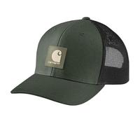 Carhartt Gorra de Sarga Flexible y Resistente para Hombre con Logotipo en la Parte Trasera, Verde (Forestry Green), Talla única