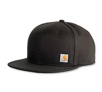 Carhartt Gorra en lona de algodón con visera plana Unisex, Negro, OFA