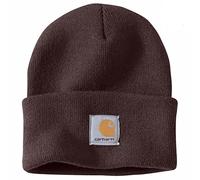 Carhartt Gorro de Punto Con Dobladillo, Unisex adulto, Marrón oscuro, Talla única