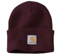 Carhartt Gorro de punto con puños para hombre, Blackberry, talla única