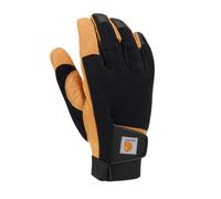 Carhartt Guante de Cuero sintético de Alta destreza Sensible al Tacto Clima frío, Cebada Negra, XL para Hombre