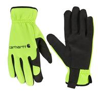 Carhartt Guantes de hombre de alta Dexterity para clima frío, verde lima de alta visibilidad, talla L