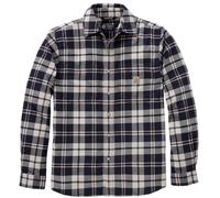 Carhartt Hamilton Relaxed LS Plaid Camisa, Azul marino/blanco, Talla XL
