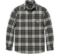 Carhartt Hamilton Relaxed LS Plaid Camisa, Gris claro/gris oscuro, Talla L