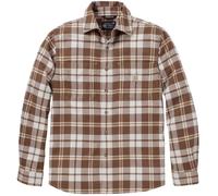 Carhartt Hamilton Relaxed LS Plaid Camisa, Marrón/blanco, Talla S