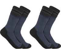 Carhartt Heavyweight Boot Calcetines (2 pares), azul oscuro, Talla L