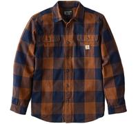 Carhartt Heavyweight Flannel Plaid Camisa, marrón, tamaño M para Hombres