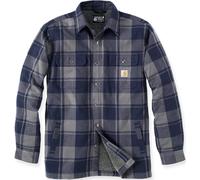 Carhartt Heavyweight Flannel Sherpa Camisa, Azul, Talla S