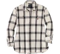 Carhartt Heavyweight Twill Camisa de dama, Blanco/Negro, Talla S