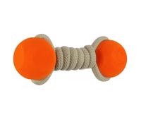 Carhartt Herramientas de entrenamiento para mascotas, herramienta resistente para perros, para tirar, buscar y jugar, hueso de cuerda (naranja brillante)