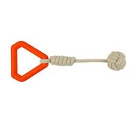 Carhartt Herramientas de entrenamiento para mascotas, herramienta resistente para tirar, buscar y jugar, tirador de perro con puño de mono (naranja brillante)
