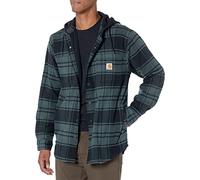 Carhartt - Flannel Fleece Lined Hooded Shirt Jacket - Camisa XXL elm