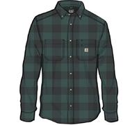 Carhartt Herren Hemd Midweight Flannel, Slate Grün, S, 105432