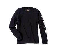 Carhartt Logo, camiseta manga larga XXL male Negro