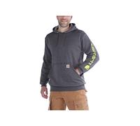 Carhartt Midweight Sleeve Logo Sudadera con capucha, gris, tamaño 2XL para Hombres