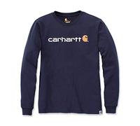 Carhartt - Core Logo L/S - Camiseta de manga larga M navy