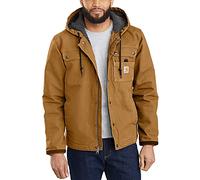 Carhartt, Hombre, Chaqueta Utilitaria En Lona De Algodón Con Efecto Desgastado, Forro De Peluche, Ajuste Ligeramente Holgado, Marrón Carhartt®, S